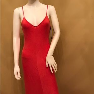 Mossimo Supply Co. Maxi Dress Coral Solid Size M